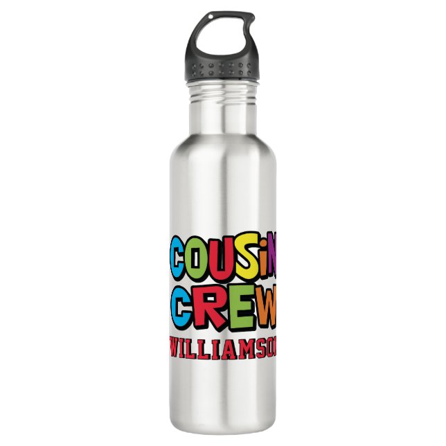 Botella De Agua Create Your Own Family Reunion Cousin Crew  (Anverso)