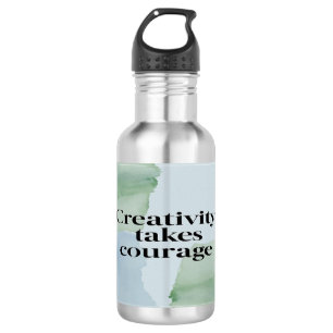 Botella de agua Creativity Takes Courage 2