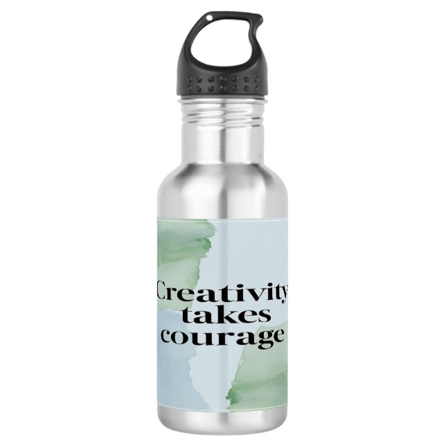 Botella de agua Creativity Takes Courage 2 (Anverso)