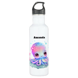 Botella De Agua Creatura marina de Octopus Cute