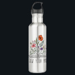 Botella De Agua Crece tu mente Boho Wildflower y libro<br><div class="desc">Grove tu mente Boho Wildflower y reserva una botella de agua de acero inoxidable</div>