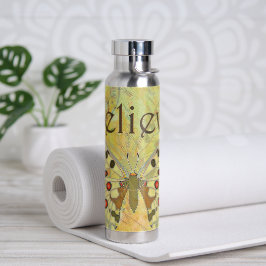 Botella De Agua Cree mariposa