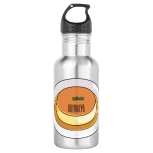 Botella De Agua Creme caramel personalizado ilustracion