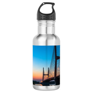 Botella De Agua Crepúsculo En El Puente Bill Emerson Steinless Wa