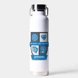 Botella De Agua Crest de cumpleaños de Virgo™ para el 1-22 de sept