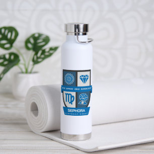 Botella De Agua Crest de cumpleaños de Virgo™ para el 1-22 de sept