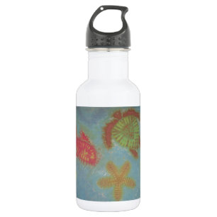 Botella De Agua Criaturas del mar de amor Colores Phat Dyes Tyes