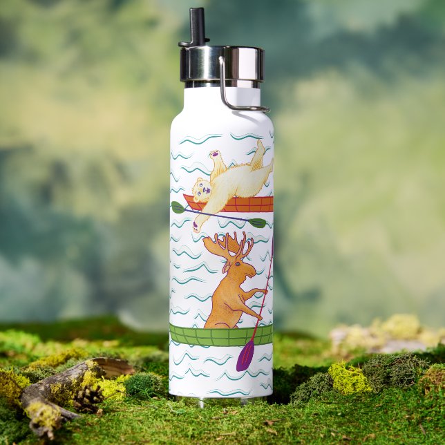 Botella De Agua Criaturas Kayak (Al aire libre (girado))