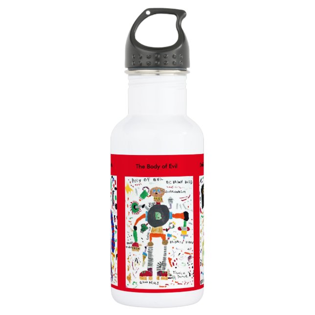 Botella De Agua Criaturas malvadas (Anverso)