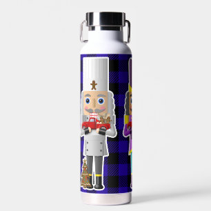 Botella De Agua Crichales de nueces con pequeños camiones rojos