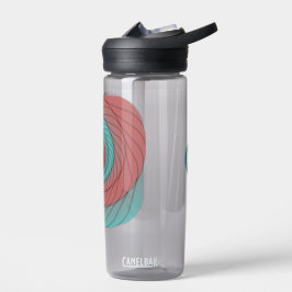 Botella De Agua Crimson and Teal Vortex