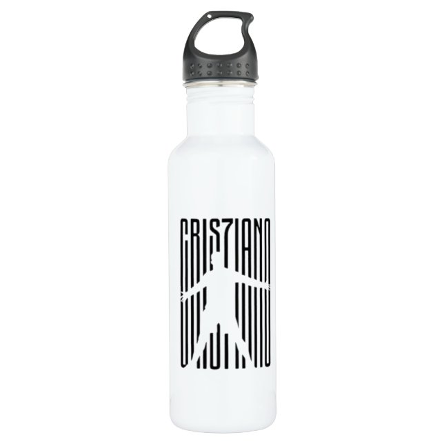 Botella De Agua Cristiano Ronaldo CR7 Silhouette Design (Anverso)