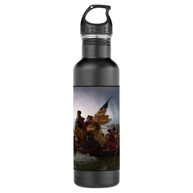 Botella De Agua Crossing Delaware 1776: General George Washington (Anverso)