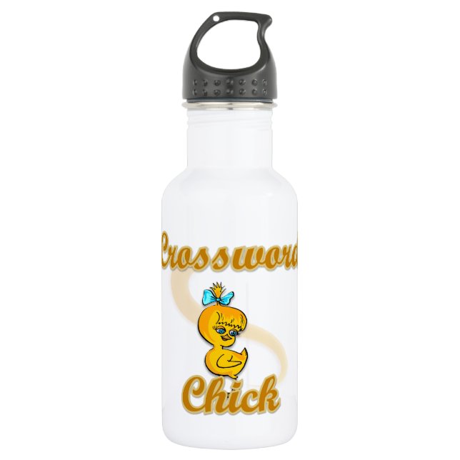 Botella De Agua Crossword Chick (Anverso)