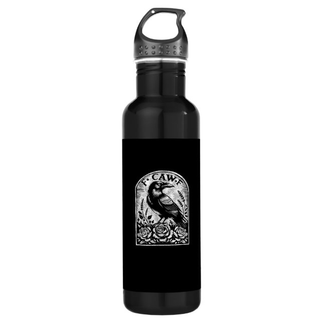 Botella De Agua Crow Raven F CAW F (Anverso)