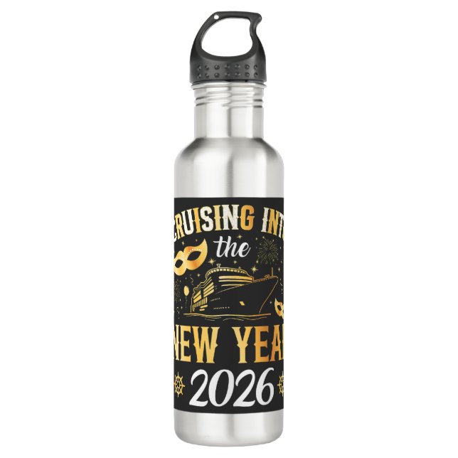 Botella De Agua Cruising into the New Year 2026 (Anverso)