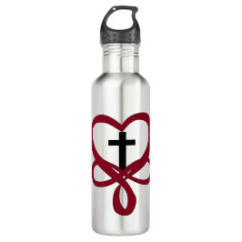 Botella De Agua Cruz cristiana infinita