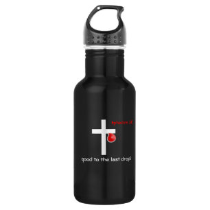 Botella De Agua Cruz de caída de sangre