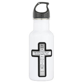Botella De Agua Cruz del 3:16 de Juan solamente