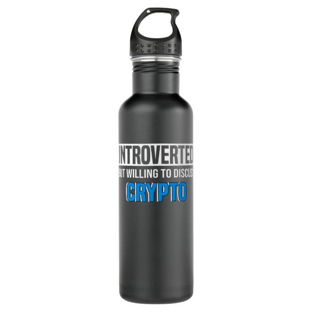 Botella De Agua Crypto Currency Crypto Trader Miner Crypto Saying (Anverso)