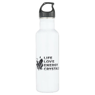 Botella De Agua Crystal Healing Gemstone Life Love Energy Crystals