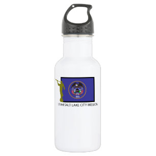 BOTELLA DE AGUA CTR DE LA MISIÓN LDS DE UTAH SALT LAKE CITY