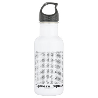 Botella De Agua Cuadrado de Vigenère (criptografía Tabula Rasa)