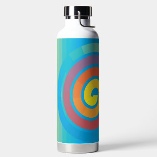 BOTELLA DE AGUA CUADRADO ESPIRAL
