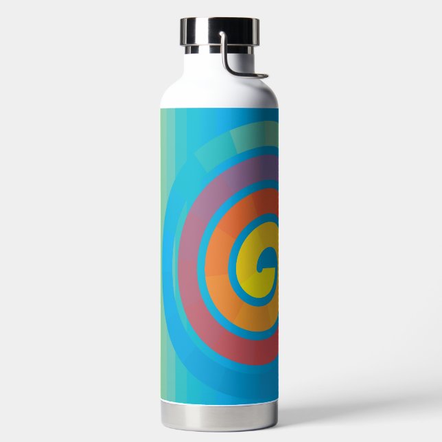 BOTELLA DE AGUA CUADRADO ESPIRAL (Izquierda)