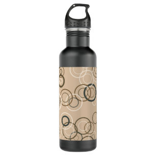 Botella De Agua Cuadrados pop retro vintage Resumen arte