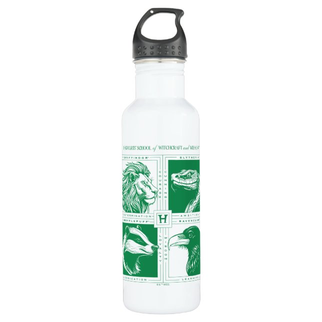 Botella De Agua Cuadrícula de animales domésticos HOGWARTS™ (Anverso)