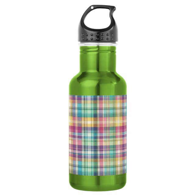 Botella De Agua Cuadros/pastel de Pascua de primavera (Anverso)