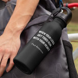 Botella De Agua Cuando Tus Piernas Se Cansan Corre Con Tu Biker Ca<br><div class="desc">Cuando Tus Piernas Se Cansan,  Corre Con Tu Corazón,  Bicicleta,  Ciclista,  Ciclismo</div>