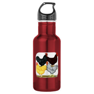 Botella De Agua Cuarteto de pollo de gallo pesado
