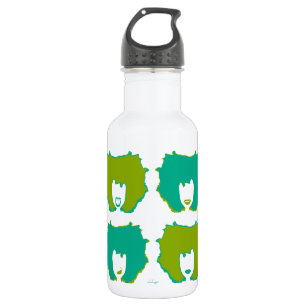 Botella De Agua CUATRO MODOS en VERDE AZULADO y VERDE