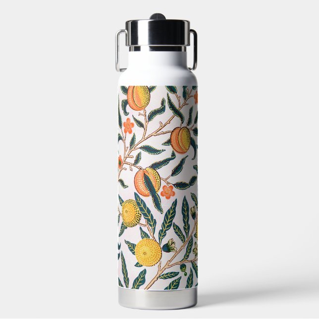 Botella De Agua Cuatro patrones de frutas, William Morris (Frente)