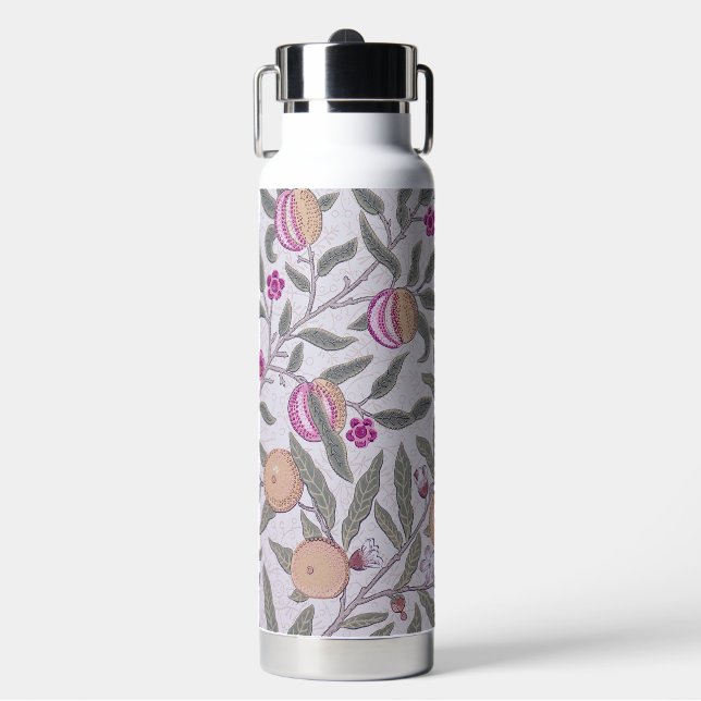 Botella De Agua Cuatro patrones de frutas, William Morris (Frente)