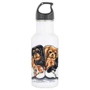 Botella De Agua Cuatro perros de aguas de rey Charles arrogantes