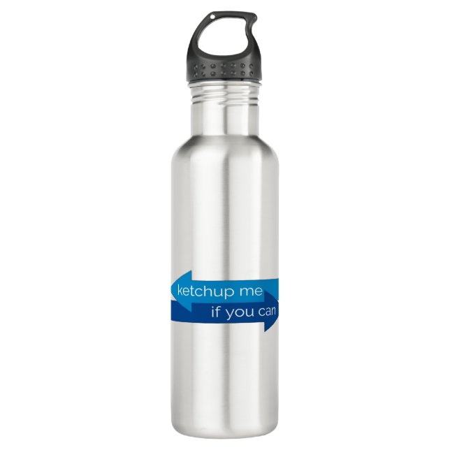 Botella De Agua Cuéntame si puedes grabar un juego de palabras/chi (Anverso)