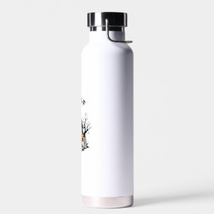 Botella De Agua Cuervo divertido, F-Caw-F, Cuervo de la calavera, 