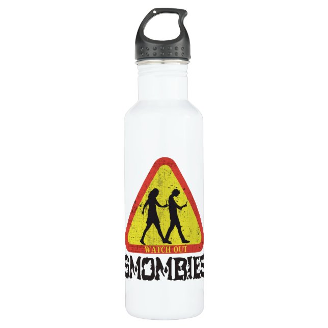 Botella De Agua Cuidado con Smombies (Anverso)