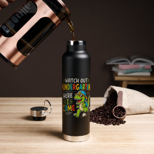 Botella De Agua Cuidado jardín de infancia aquí vengo Dino