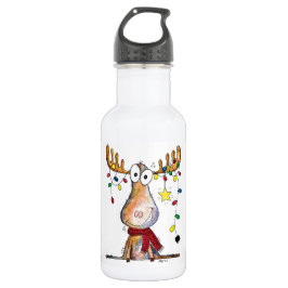 Botella De Agua Cuidados Navidades caprichosos Moose