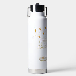 Botella De Agua Cuidados Navidades Gnome Eating Navidades Cookie