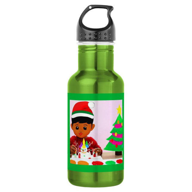 Botella De Agua Cumpleaños 4 de los navidades (Anverso)