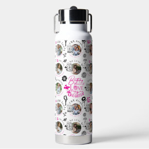 Botella De Agua Cumpleaños de hija con foto personalizada