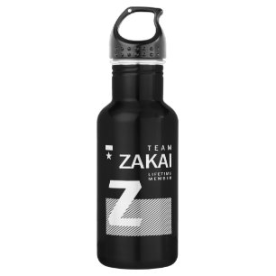 Botella De Agua Cumpleaños del nombre personalizado de Zakai