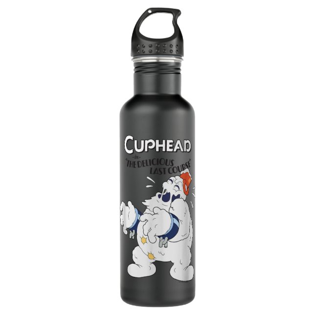 Botella De Agua Cuphead El Delicioso Poster Jefe De Nieve De Últim (Anverso)