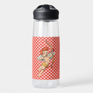 Botella De Agua Cupido vintage/retro del día de San Valentín