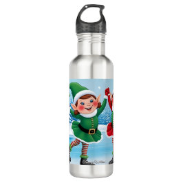 Botella De Agua Curiosa moda moderna Funny Feliz Navidad